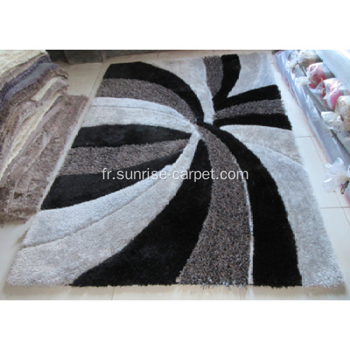 Silk &amp; Maladori Shaggy avec tapis design fin